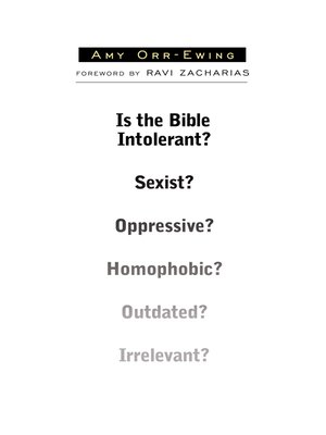 cover image of Is the Bible Intolerant?